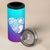 Suicide Prevention Awareness 4 in 1 Can Cooler Tumbler Teal Purple Ribbon Stay World Needs You Call 988 Mental Health Groovy - Wonder Print Shop