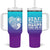 Suicide Prevention Awareness Tumbler With Handle Teal Purple Ribbon Stay World Needs You Call 988 Mental Health Groovy