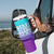 Suicide Prevention Awareness Tumbler With Handle Teal Purple Ribbon Stay World Needs You Call 988 Mental Health Groovy