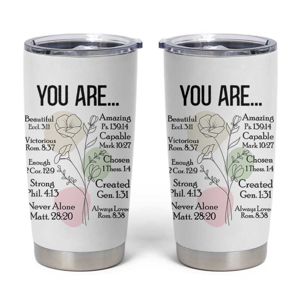 Christian Tumbler Cup Religious Self Care Inspiration Gifts Inspirational Scripture Cup with Bible Verse