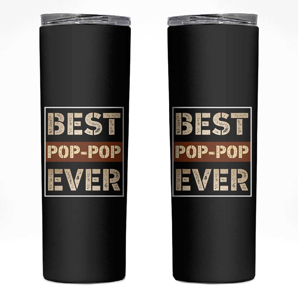 Grandpa Skinny Tumbler Best Pop-Pop Ever Vintage Fathers Day Gift