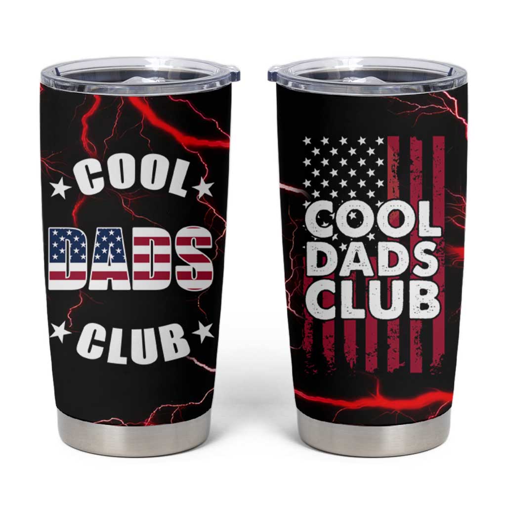 Christmas Gifts for Dad Tumbler Cup Cool Dads Club Father's Day American Flag