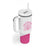 Breast Cancer Awareness Tumbler With Handle Pink Ribbon My God is Stronger Than Cancer Christian Gift