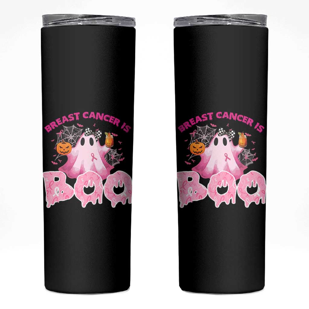 Breast Cancer Awareness Skinny Tumbler Pink Ribbon Boojee Halloween Support The Fighters