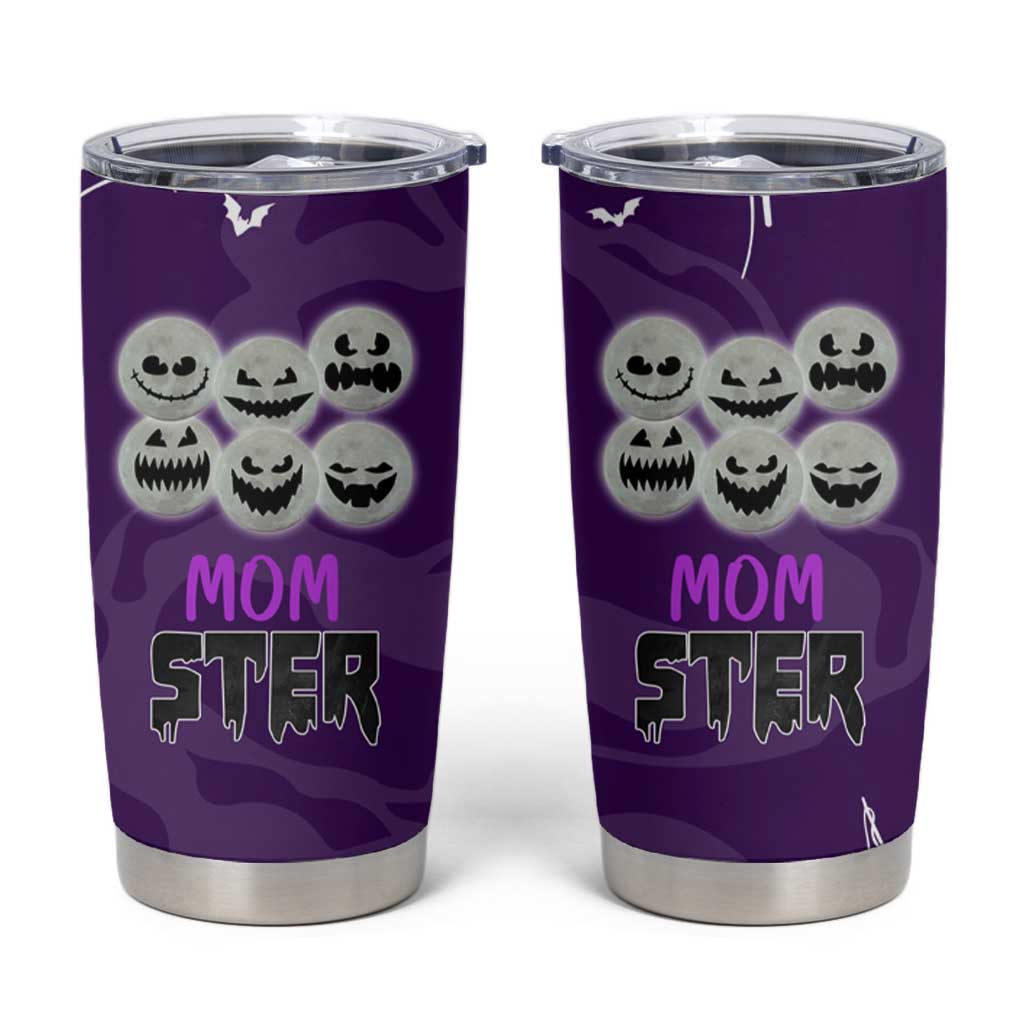 Halloween Mom Tumbler Cup Momster Spooky Season Funny Mama Gift for Mom Ster - Wonder Print Shop