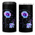 Suicide Prevention Awareness 4 in 1 Can Cooler Tumbler Teal Purple Elephant Your Story Is Not Over Sunflower Therapist Psychologist - Wonder Print Shop