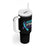 Suicide Prevention Awareness Tumbler With Handle Teal Purple Ribbon Semicolon Never Stop Fighting Support Therapist Psychologist