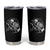 Skeleton and Black Cat Tumbler Cup Skull Kitty Cute Goth Halloween Pet - Wonder Print Shop