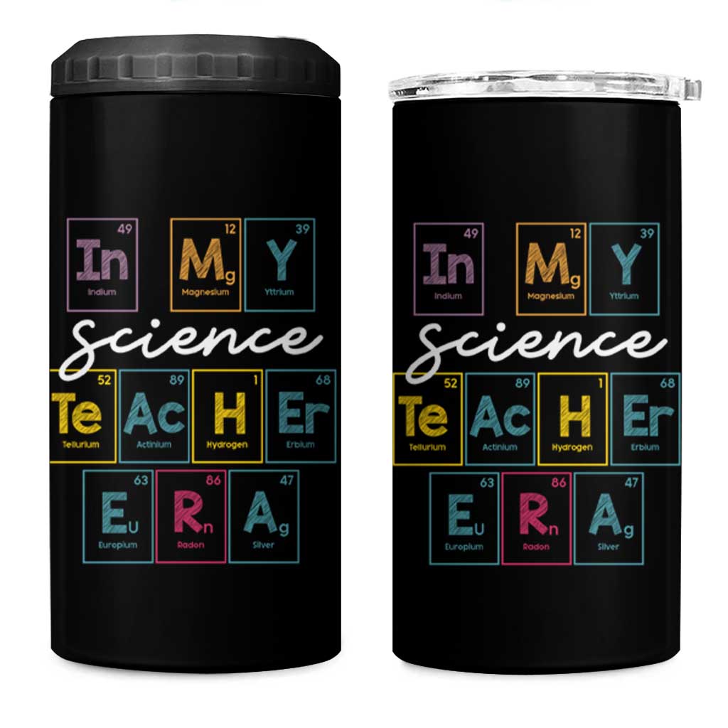 Scientist Teacher 4 in 1 Can Cooler Tumbler Periodic Table Element First Day of School - Wonder Print Shop