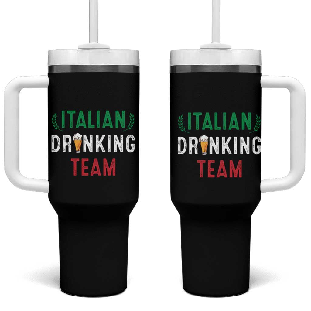 Funny Beer Alcohol Drunk Tumbler With Handle Oktoberfest Italian Drinking Team - Wonder Print Shop