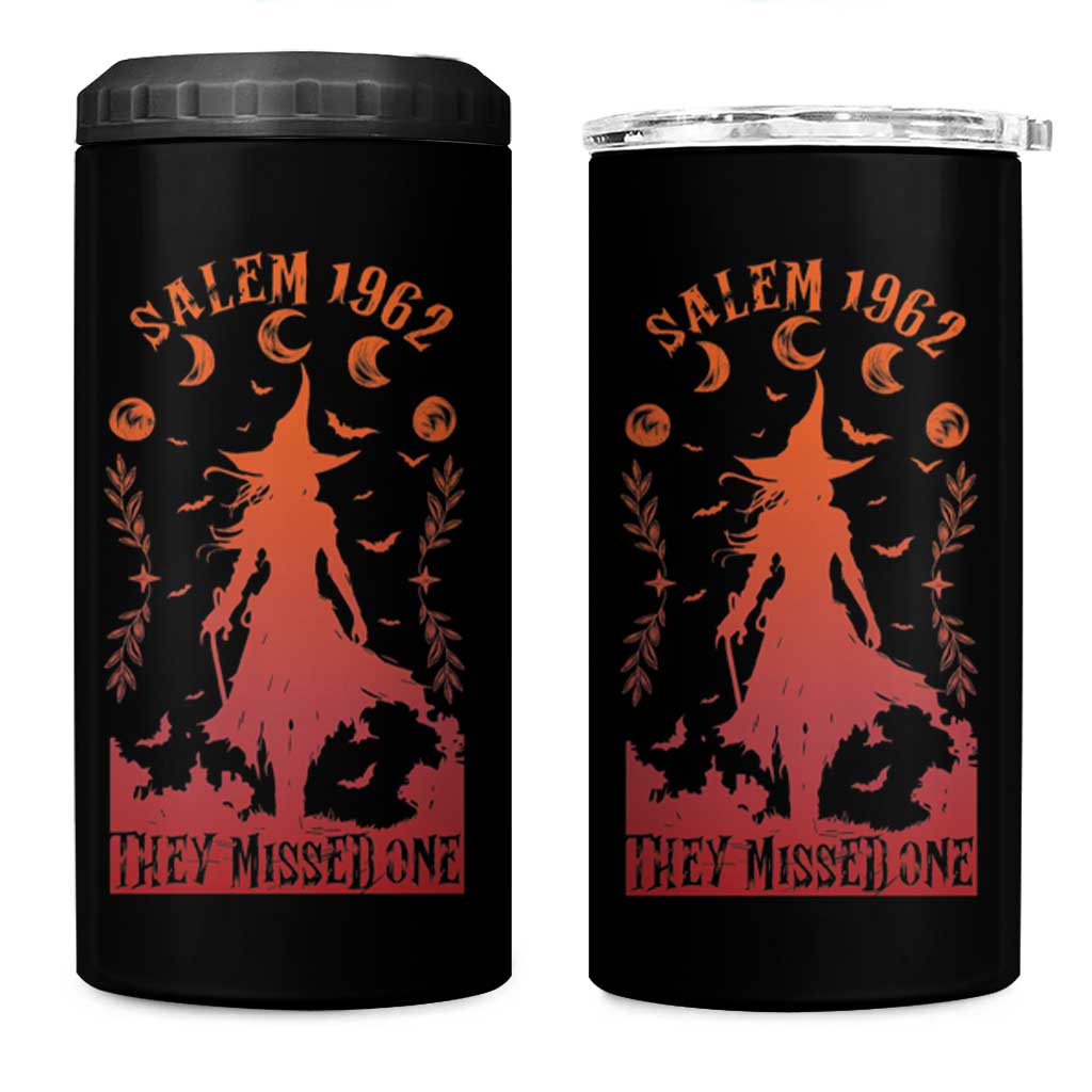 Halloween Witch 4 in 1 Can Cooler Tumbler Salem 1692 They Missed One - Wonder Print Shop