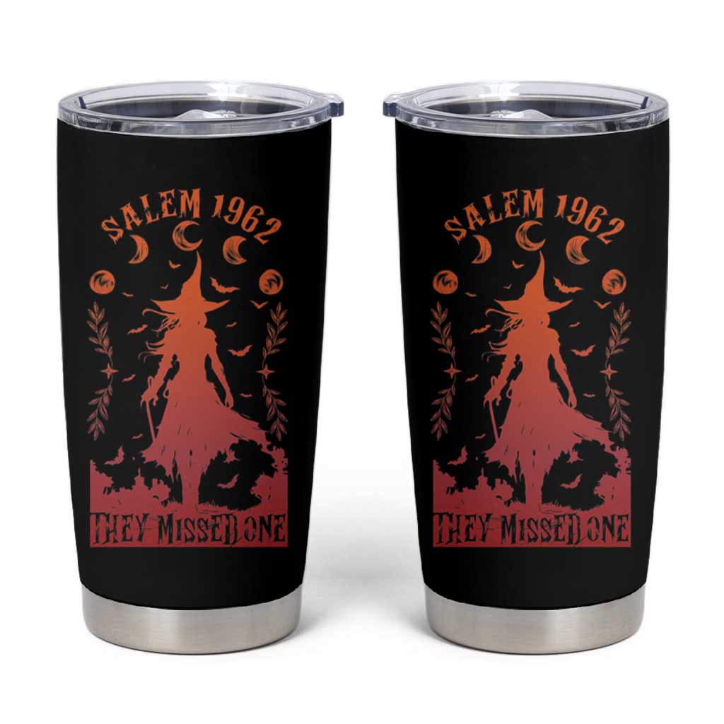 Halloween Witch Tumbler Cup Salem 1692 They Missed One