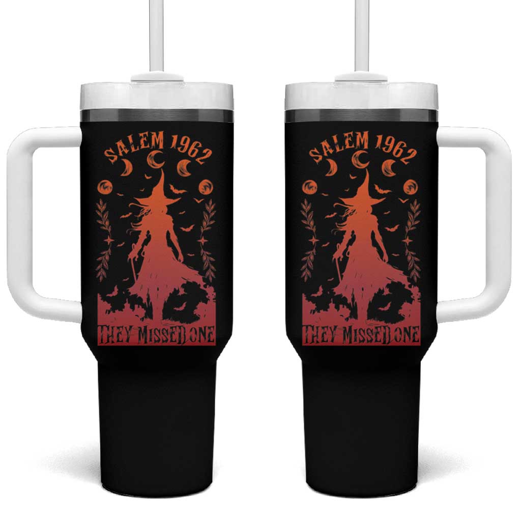 Halloween Witch Tumbler With Handle Salem 1692 They Missed One