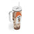 Gnome Drinking Coffee Tumbler With Handle Funny Halloween Coffee Lover - Wonder Print Shop