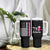 Breast Cancer Awareness Tumbler With Handle Christian Gift Pink Ribbon USA Flag Pray Fight Believe