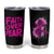 Breast Cancer Awareness Tumbler Cup Christian Gift Pink Ribbon USA Flag Sunflower Faith Over Fear