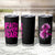 Breast Cancer Awareness Tumbler Cup Christian Gift Pink Ribbon USA Flag Sunflower Faith Over Fear