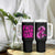 Breast Cancer Awareness Tumbler With Handle Christian Gift Pink Ribbon USA Flag Sunflower Faith Over Fear