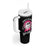 Breast Cancer Is Boo Sheet Tumbler With Handle Halloween Pink Ghost