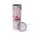 Pink Ghost Halloween Skinny Tumbler Funny Breast Cancer Ribbon