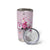 Pink Ghost Halloween Tumbler Cup Funny Breast Cancer Ribbon