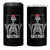 Rock On Skeleton Hand 4 in 1 Can Cooler Tumbler Rock and Roll Horns Up - Wonder Print Shop