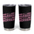 Breast Cancer Awareness Tumbler Cup Warrior Not a Worrier Inspirational Words