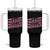 Breast Cancer Awareness Tumbler With Handle Warrior Not a Worrier Inspirational Words