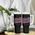 Breast Cancer Awareness Tumbler With Handle Warrior Not a Worrier Inspirational Words