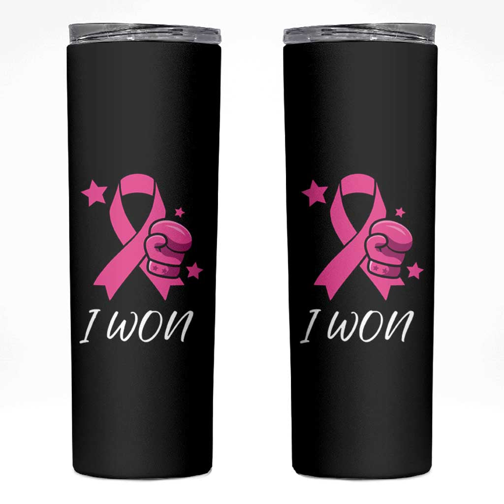 Breast Cancer Awareness Skinny Tumbler Pink Ribbon Support The Fighters