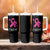 Breast Cancer Awareness Tumbler With Handle Pink Ribbon Support The Fighters