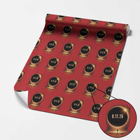 Total Solar Eclipse 2026 Wrapping Paper Roll August 12th Totality Gift