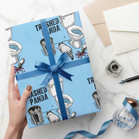 Trashed Panda Wrapping Paper Roll Funny Drunk Racoon Meme - Wonder Print Shop