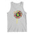 Juneteenth Tank Top Sunflower with Raised Fist Black History African American