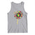 Juneteenth Tank Top Sunflower with Raised Fist Black History African American