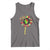 Juneteenth Tank Top Sunflower with Raised Fist Black History African American