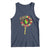 Juneteenth Tank Top Sunflower with Raised Fist Black History African American