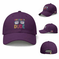 Kindergarten Dude Baseball Cap Funny First Day Back to School Student