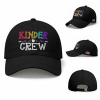 Kinder Crew Funny Kindergarten Baseball Cap Teacher and Student Back to School