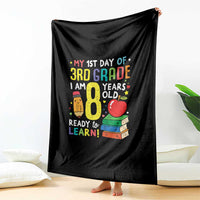 Hello 3rd Grade Throw Blanket Boys and Girls First Day Back to School Gift