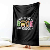 Welcome Back to School Bus Driver Throw Blanket First Day for School Gifts