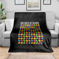 Master Builder 100 Days of School Throw Blanket Funny Toy Building Blocks Gift