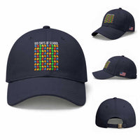 Master Builder 100 Days of School Baseball Cap Funny Toy Building Blocks Gift