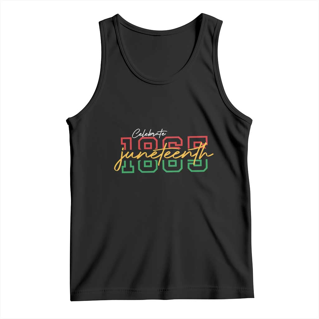 Black History Pride Tank Top Celebrate Juneteenth 1865