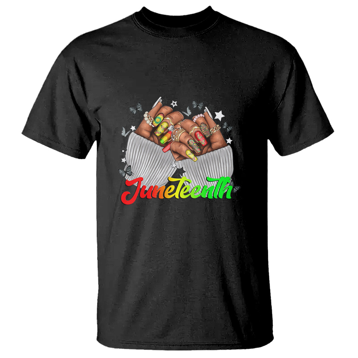 Queen Afro T Shirt Juneteenth 1865 - Wonder Print Shop