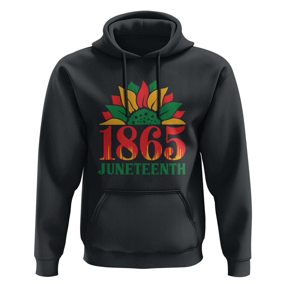 Sunflower Hoodie 1865 Juneteenth Celebrate African American Freedom Day for Women - Wonder Print Shop