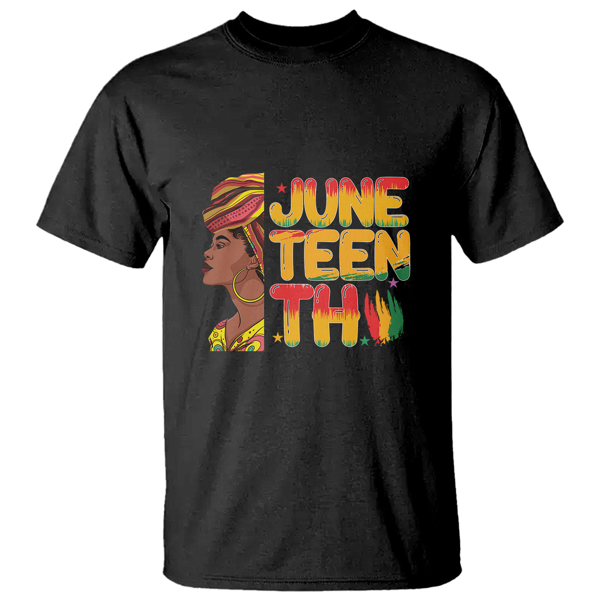 African Black History African American Ladies Juneteenth T Shirt - Wonder Print Shop