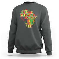 Heather gray crewneck sweatshirt with colorful books heart graphic at the chest