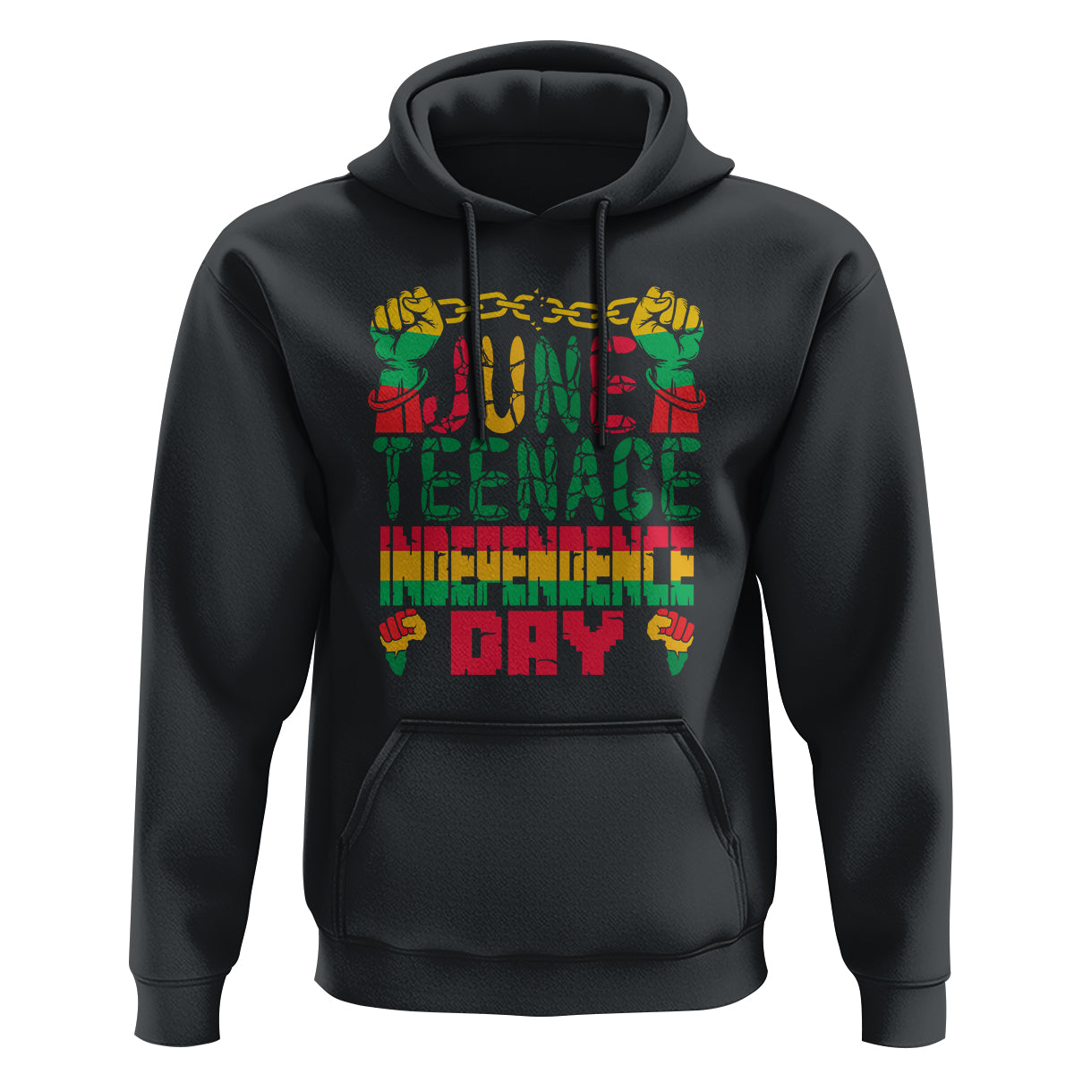 Independence Day Hoodie Juneteenth 1865 - Wonder Print Shop