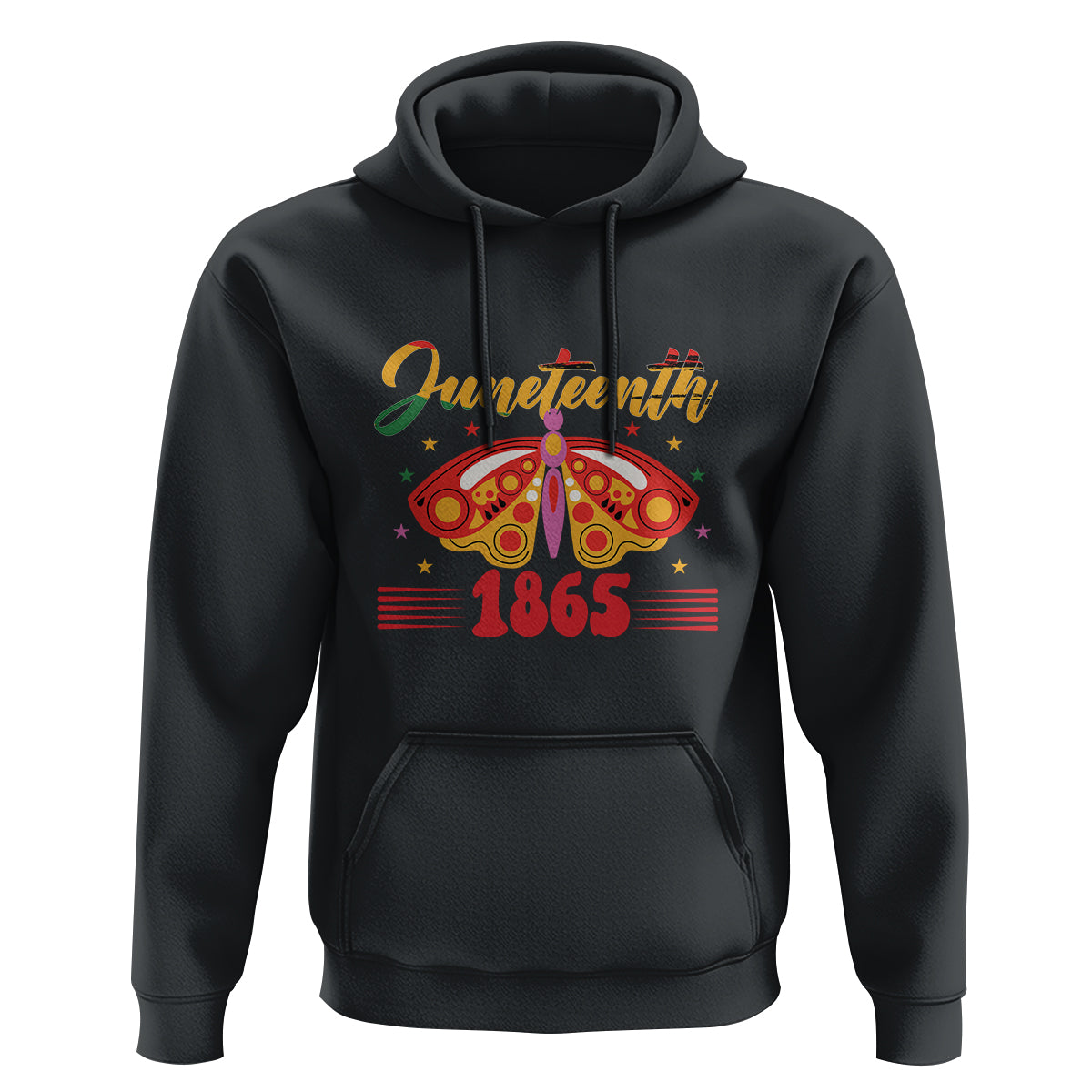 Butterfly Theme Hoodie Juneteenth 1865 - Wonder Print Shop